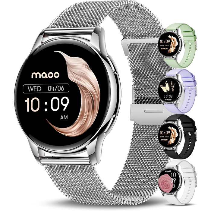 Смарт-годинник maoo Ventura для жінок з AMOLED-дисплеєм 1.32