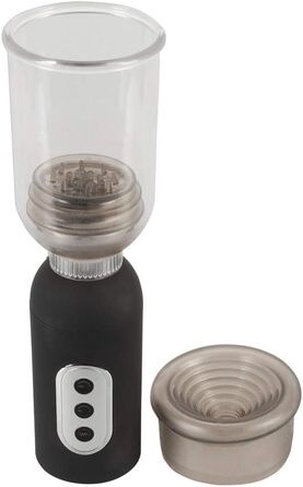 ORION Penispumpe - інтенсивний вакуумний насос для чоловіків, для тренування потенції, симуляції орального сексу, перезаряджається, прозорий/чорний (з 3 режимами всмоктування та 5 рівнями вібрації)