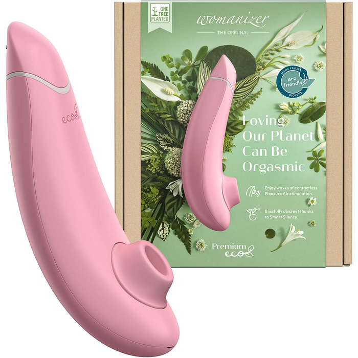 Womanizer Premium - вібратор для жінок, стимулятор клітора, чорний (Eco Rosa)