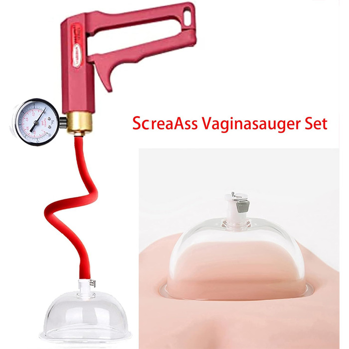 Набір для стимуляції статевих органів - вагінальний насос з манометром та перемикачем. Професійний набір для дорослих, для жінок та пар. Інтимні іграшки для стимуляції клітора та сосків. SM іграшки преміум-класу.