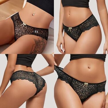 Шовкові жіночі труси-танга 5 шт. Комплект сексуальної білизни, зручні, м'які, S-XL (M, E)