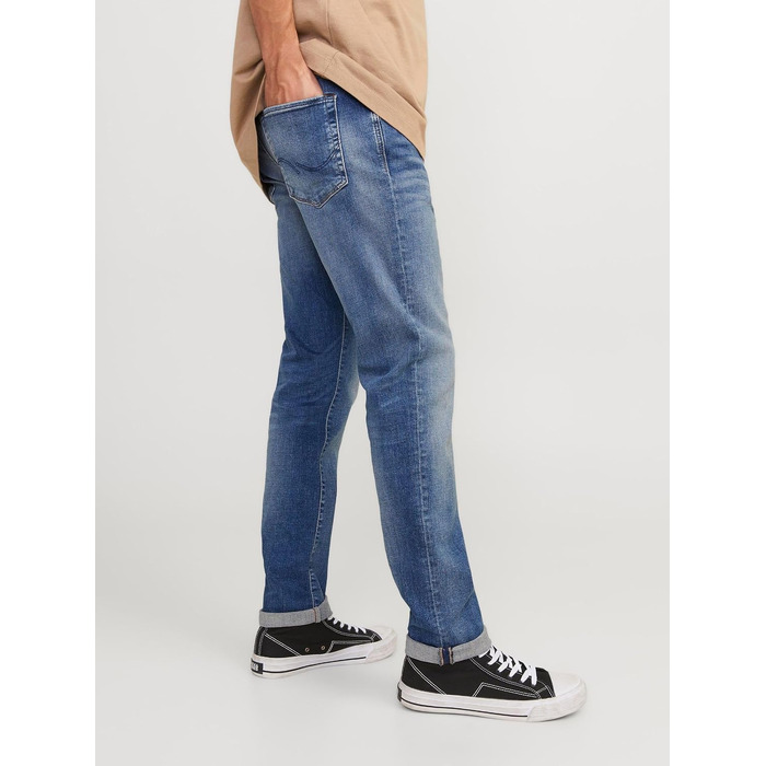 Чоловічі джинси Jack & Jones Slim Fit JJIGLENN синього кольору, denim