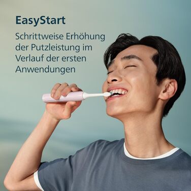 Електрична звукова зубна щітка Philips Sonicare Series 2100 HX4021/01, 2 рівні інтенсивності, EasyStart, SmarTimer, біла