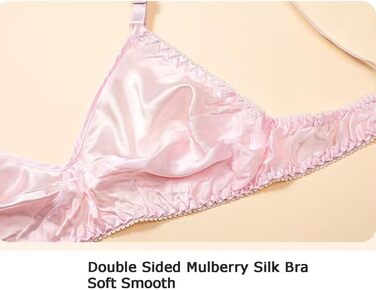 2 шт. Шовкові бра Seiden-BHS Ultradünne для жінок, без кісточок, м'які та зручні для повсякденного носіння, 2025 (18,34/75) 34 18