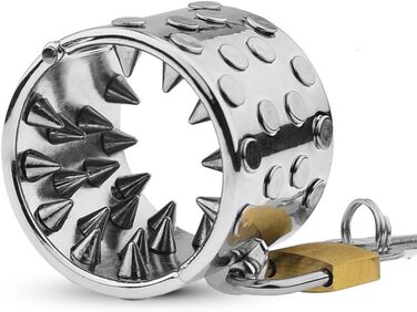 Кольцо для статевого члена з металу, з шипами, стимулятор, для чоловіків, 40 мм