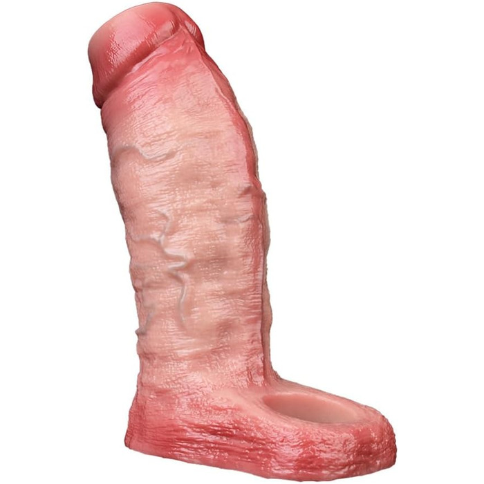 Реалістичний пеніс-чохол ZTHBYSB з потовщеним мошонкою, з рідкого силікону, для збільшення та затримки еякуляції, секс-іграшка для чоловіків та пар
