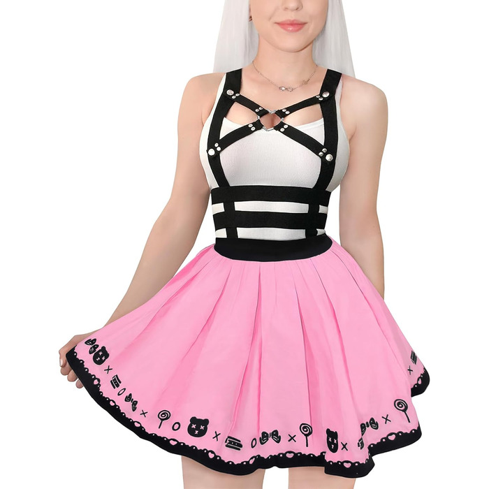 Комбінезон LittleForBig Overall для дорослих (4XL, Рожевий) - Bondage Bunny & Bear