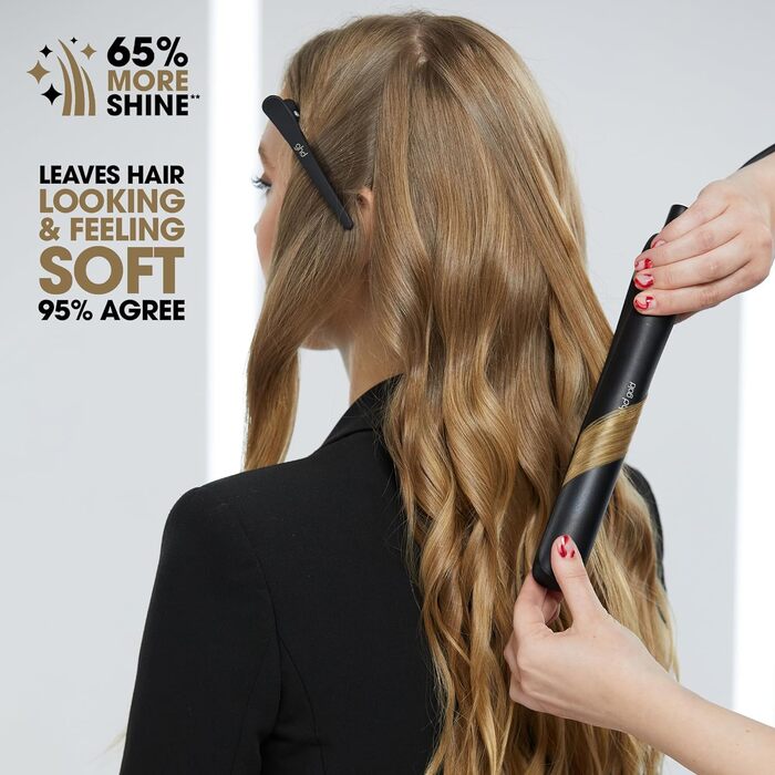 Випрямляч для волосся ghd gold — професійний стайлер та випрямляч для гладкості та антифриз-ефекту, чорний