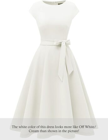 Сукня коктейльна DRESSTELLS жіноча святкова 1950-х років, довжина міні, рокабілі, весільна, для вечірки, вінтажна з під'юбником (XXL, біла)