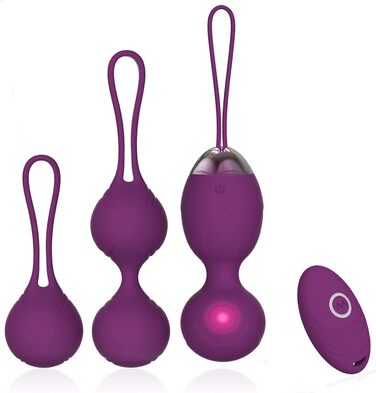 М'ячики Кегель 2-в-1 для вправ та масажу, набір Ben Wa - рекомендовані лікарями для тренування та зміцнення м'язів тазу