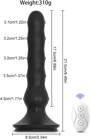 Вібратор для ануса для чоловіків: стимуляція простати, 10 режимів, з присоскою | Qhysin