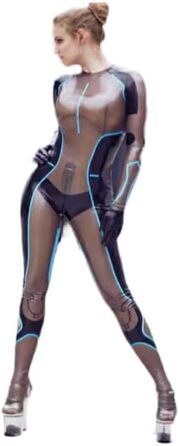 Костюм Гейлоп для котів, латекс, 100% натуральний гума, прозорий та чорний, 0,4 мм, розмір XXL