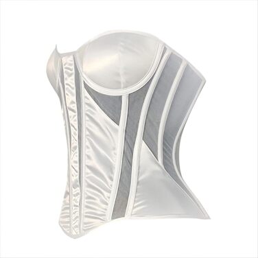 Корсаж Daen для піратського костюма: сексуальний бюстгальтер для великих грудей, піратський костюм, карнавал, Хелловін, спідня білизна, shapewear (XL, білий)