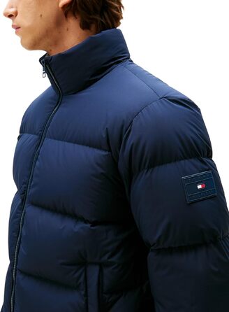 Чоловіча пуховика Tommy Hilfiger Down Stand з коміром-стійкою, XXL, колір Blue (Desert Sky)