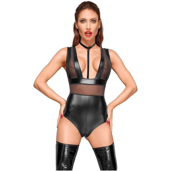 Тіло для вологого тіла 3 BRUJAS Velvet, чорний, розмір M