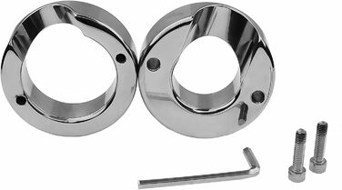 Кільце для яєчок та статевого члена з нержавіючої сталі для чоловіків, пристрій для обмеження яєчок, розтягуване кільце, металевий аксесуар для сексуального задоволення та тренувань (S)