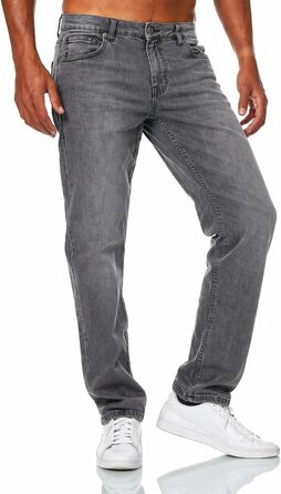 Чоловічі джинси JEEL Relax-Fit прямого крою Basic Washed, сірі (розмір 33W/34L)