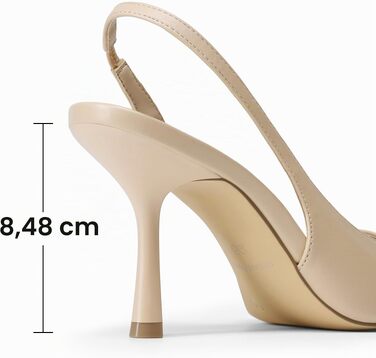 Жіночі туфлі-слингбеки DREAM PAIRS бежевого кольору (розмір 39 EU)