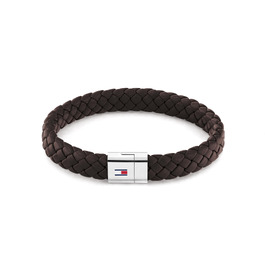 Шкіряний чоловічий браслет Tommy Hilfiger (чорний, коричневий, синій)