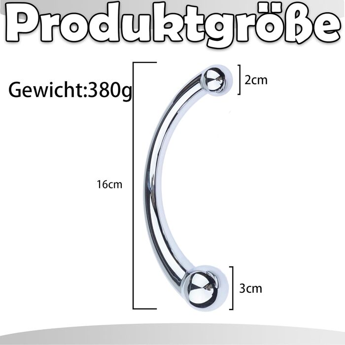 Анальний масажер Doppeldilos для жінок та чоловіків з нержавіючої сталі, масаж простати, стимуляція G-точки, еротичні іграшки для дорослих