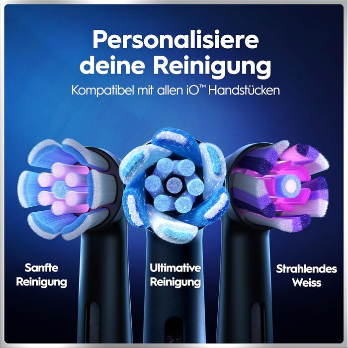 Електрична зубна щітка Oral-B iO Series 6 Black Lava: 5 режимів очищення, 3 насадки та дорожній футляр