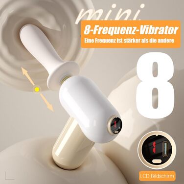 Анальний вібратор-телескоп Jpscor для жінок: 8 режимів, стимулятор G-точки, функція удару, силікон