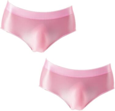 Сексуальна спідня білизна Suer Code для чоловіків: 6 шт. з нейлону, м'які, дихаючі труси (M, 2 шт. рожеві)