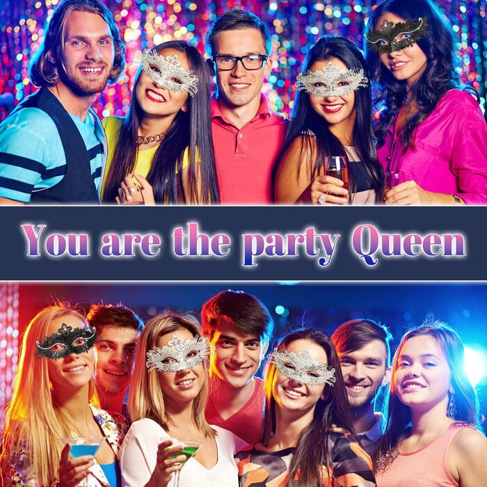 Маска Венеціанська Goenb для жінок, карнавальна маска, маска Фантома Опери, сексуальна маска кажана для Хелловіну, карнавалу, косплею (білий/розкішний сад)