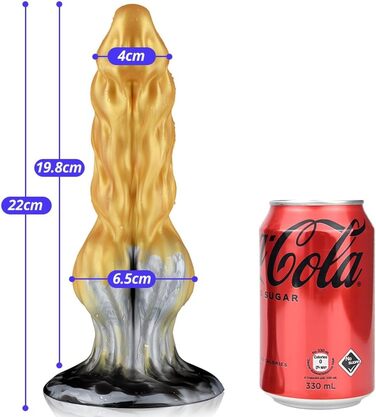 SXOVO Monster Dildo 22см з рідкого силікону - анальний та вагінальний секс-іграшка для масажу простати