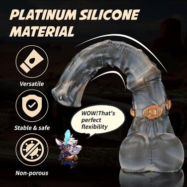 Анальний плагін NothosaurHUNTER JACK з трубкою, 44 см, для пар, секс-іграшка для чоловіків та жінок