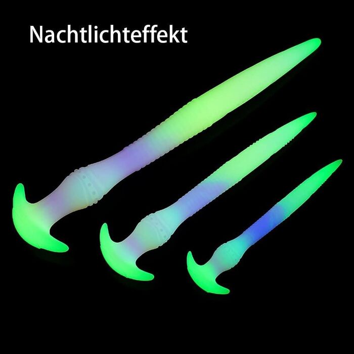 Анальний плагін NAIXBTY з ефектом супер-світіння, гнучкий, з рідкого силікону, для масажу простати та анального розслаблення. Еротична іграшка для дорослих (B-xl)