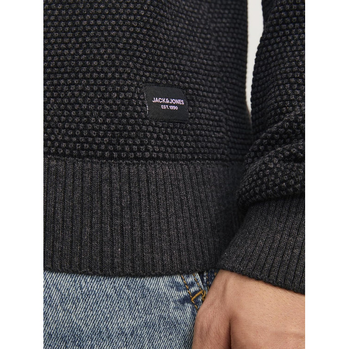 Чоловічі джинси Slim Fit JACK & JONES JJIGLENN (Dark Grey Melange), розмір XXL