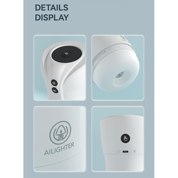 Масажер для чоловіків з 10 режимами вібрації, 4 режимами насосу та функцією нагріву - чорний