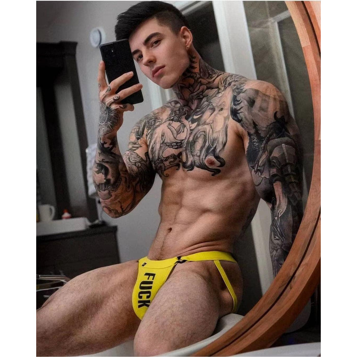 Слідки чоловічі Alienjoy Jockstrap String Tanga з бавовни, 6 шт. (різні кольори)