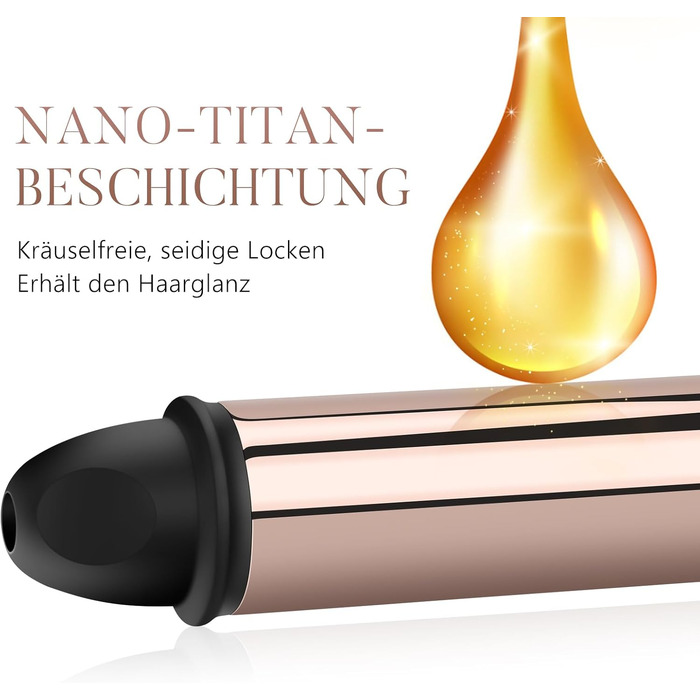 Автоматичний плойка-стайлер для волосся PARWIN PRO BEAUTY 32мм, ротаційний завивач з нано-титановим покриттям та LCD-дисплеєм, 120-210°C