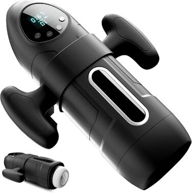 Електричний мастурбатор для чоловіків з телескопічною функцією та сукцією, 9 вібрацій. Іграшка для дорослих, для соло-використання