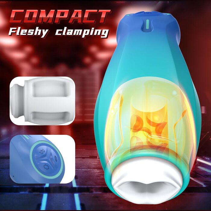 Мастурбатор для чоловіків ChicLSQ з 7 вібраційними та 7 функціями всмоктування, з м'якого TPE, автоматичний, для використання без рук