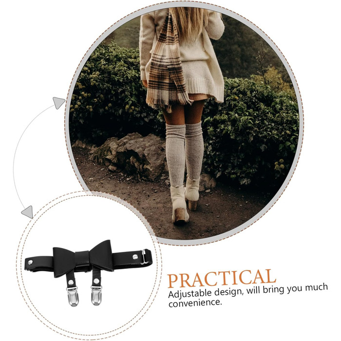 Жіночі наголовники DEARMAMY на ногу (5 шт.) - чорний