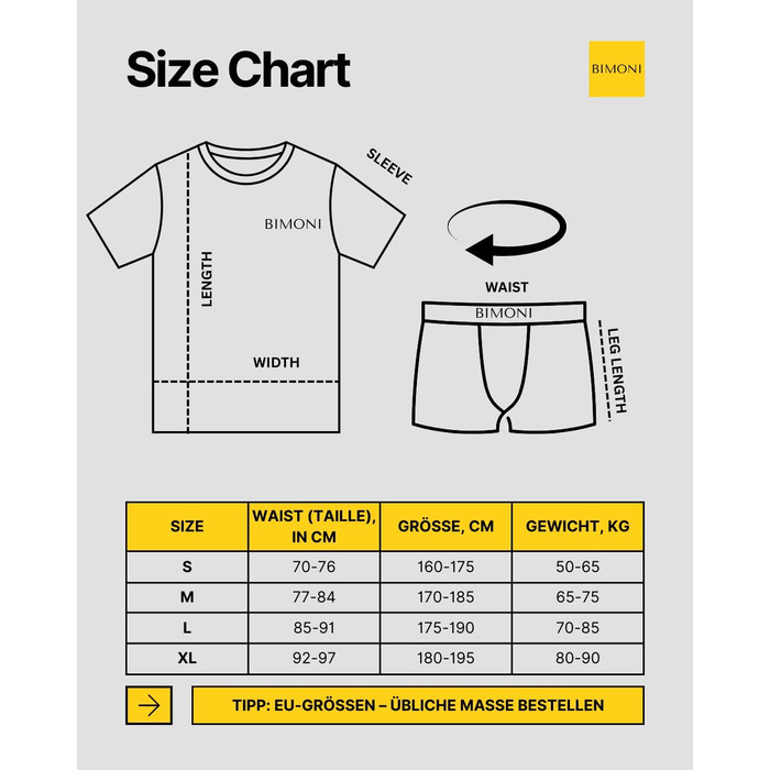 BIMONI Боксер чоловічий з бавовни, низька посадка, сексуальний, труси, білий, розмір M