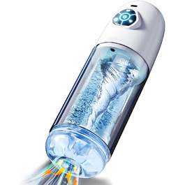 Електричний мастурбатор для чоловіків: насос-вібратор з функціями саксування, обертання та витягування. Іграшка для чоловіків, дискретна та зручна.