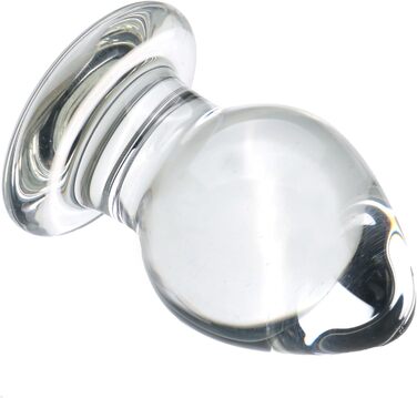 Скляний анальний плаг ScreaAss, 5 розмірів (32/40/45/55/65 мм), набір, прозорий. Іграшки для дорослих для жінок та чоловіків.