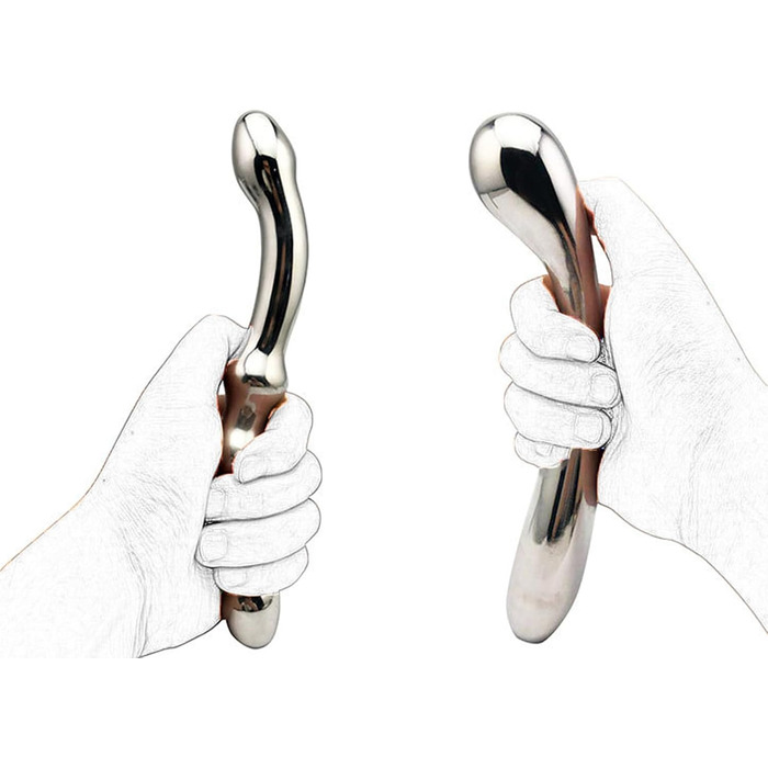 Анальний стимулятор подвійний JXszxbt з нержавіючої сталі для чоловіків та жінок