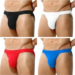 Танга чоловічі Casey Kevin, бавовна, дихаючі, чорний, білий, червоний, синій (S-K5)