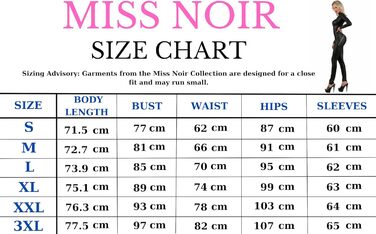 Комбінезон MISS NOIR з ефектом лакованого шкіряного покриття (Wetlook) S-3XL, чорний (20750-BK)