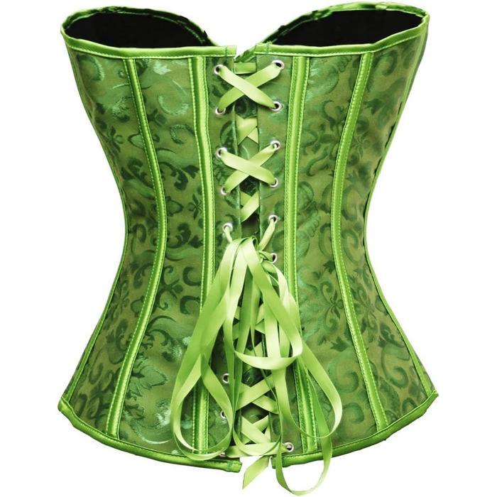 Бюстгальтер корсет з мережива та брокату Bslingerie® (зелений)