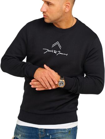 Чоловічий світшот Jack & Jones Infinity Austin, чорний, розмір S