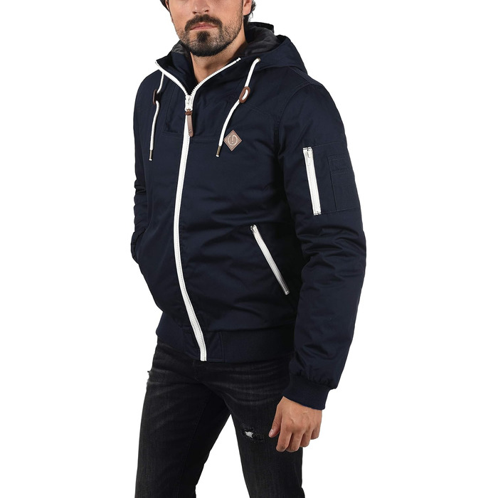 Чоловіча демісезонна куртка-вітровка Solid SDTilly, темно-синя (Insignia Blue), розмір L