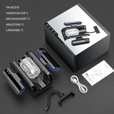 Електричний мастурбатор з двома ручками для чоловіків - 9 режимів, Solo Taschenmuschi Sex Spielzeug