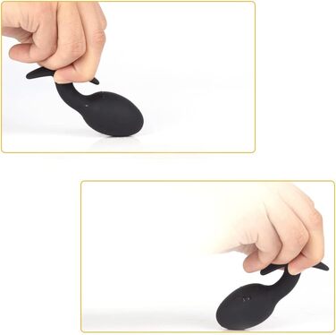 Силіконовий анальний плаг Guspiun зі сталевою кулею для масажу простати, секс-іграшка для чоловіків та жінок (Чорний, S+M+L)