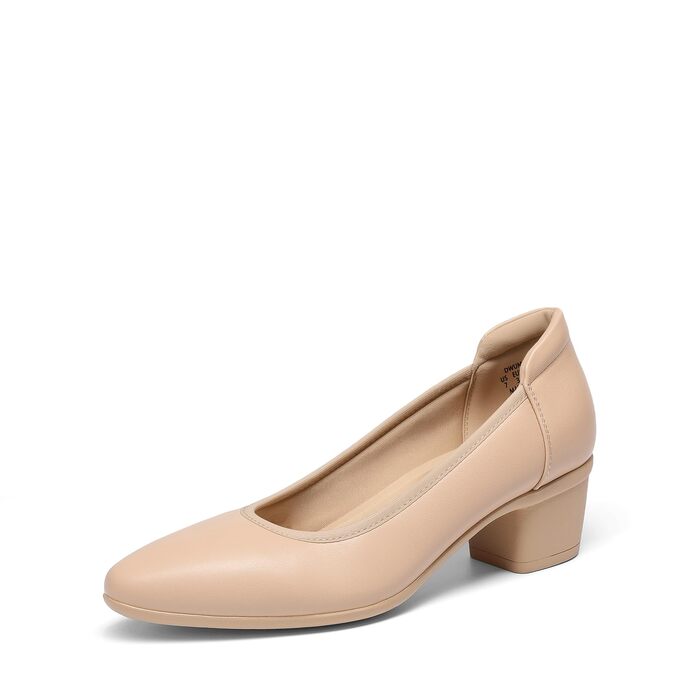 Жіночі туфлі-човники Dream Pairs із закритим носком, бежеві (Nude), розмір 40.5 EU
